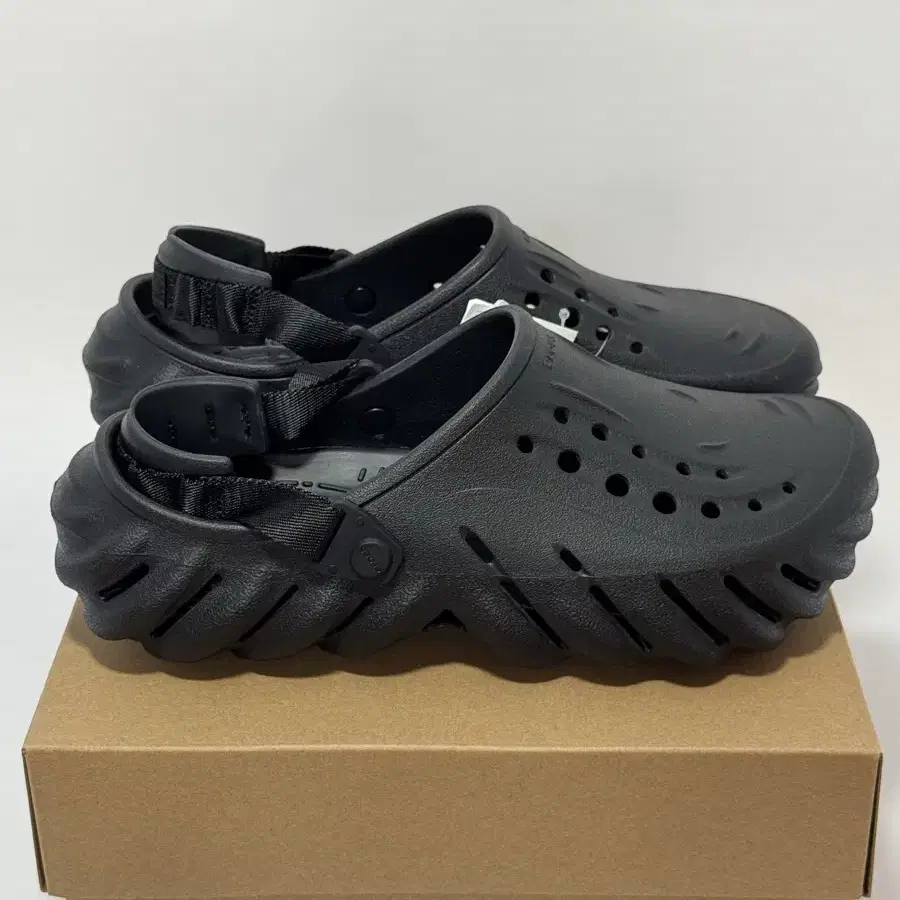 크록스 CROCS 에코 클로그 블랙 270mm 샌들