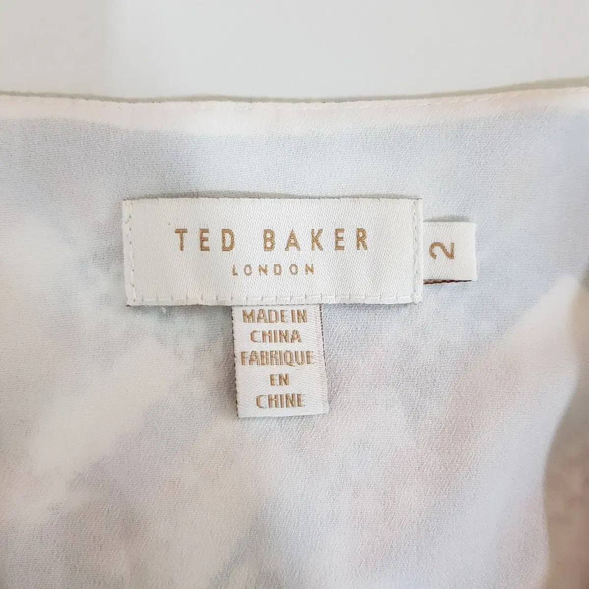 테드베이커 TED BAKER 체크 트임 주름 미디 원피스 M사이즈