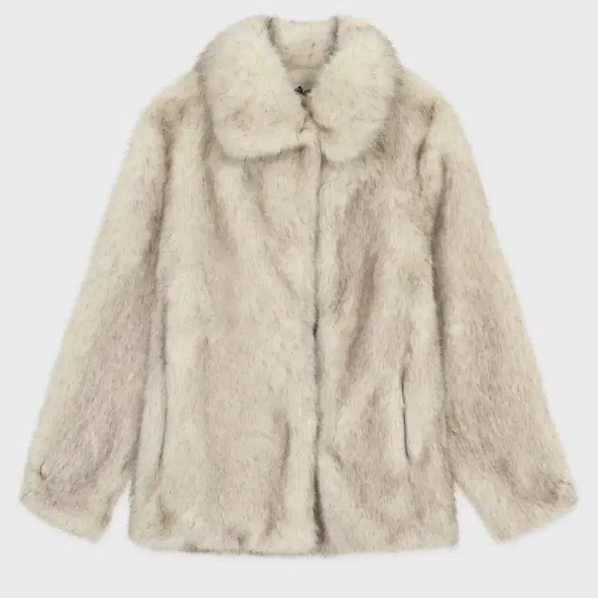 시눈 heavy mix fur jacket (ivory)