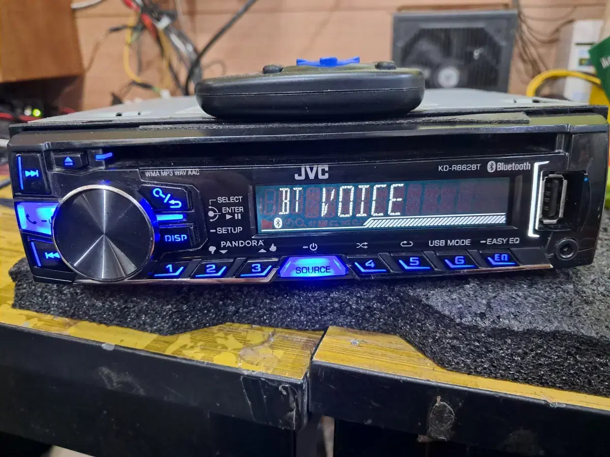 jvc 카오디오 블투usb mp3가능 본체리모콘포함