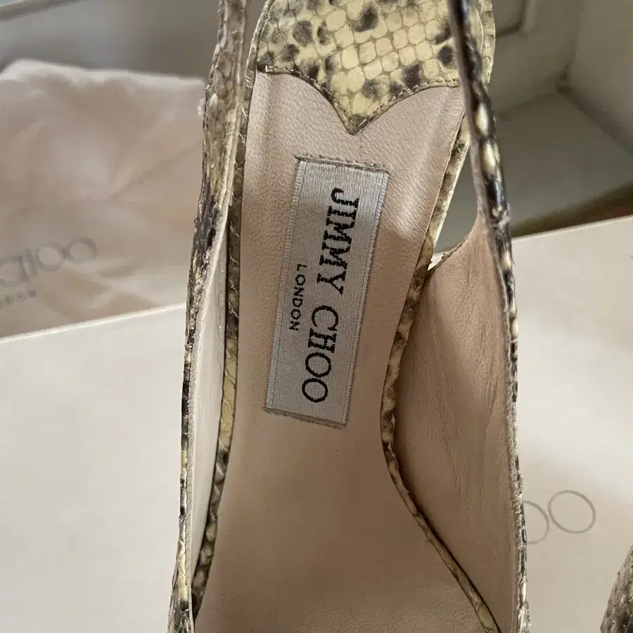 지미추, Jimmy Choo 슬링백 플랫폼 하이힐 35.5, 230