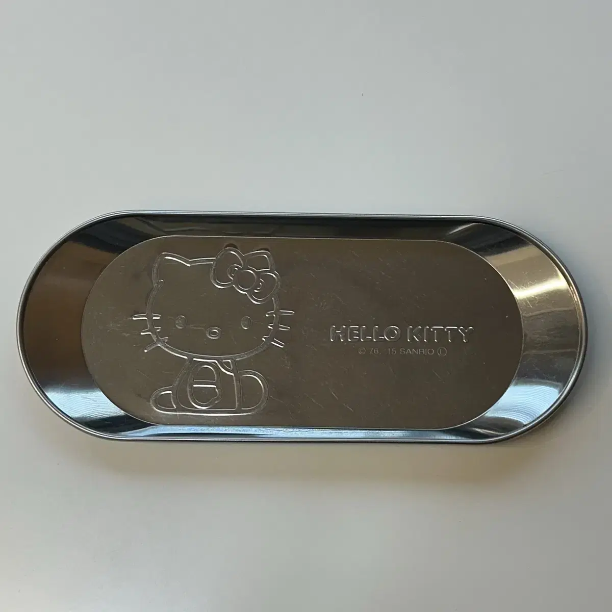 Classic Kitty PencilTray Silver