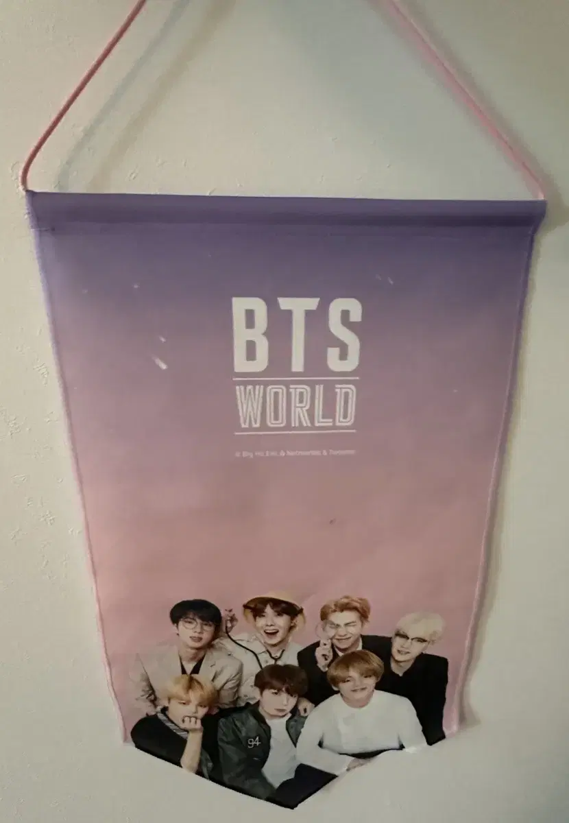 방탄소년단 bts world 비월 뱃지플래그