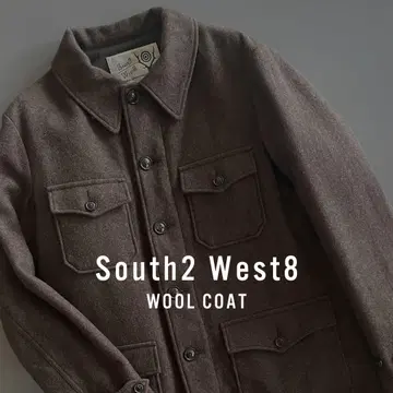새상품급 South2West8 울 코트 일본제 EG 네펜데스 s2w8