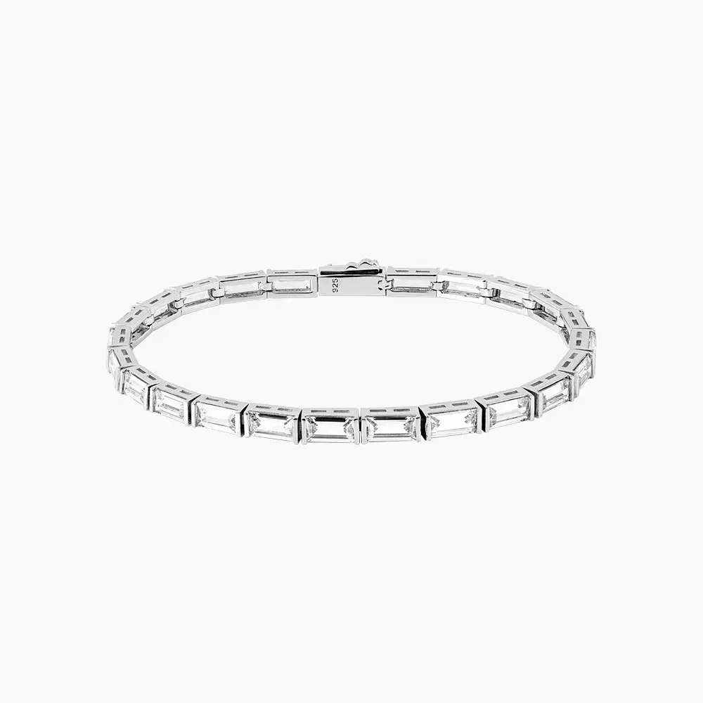 Atelier Square Cubic Silver Bracelet