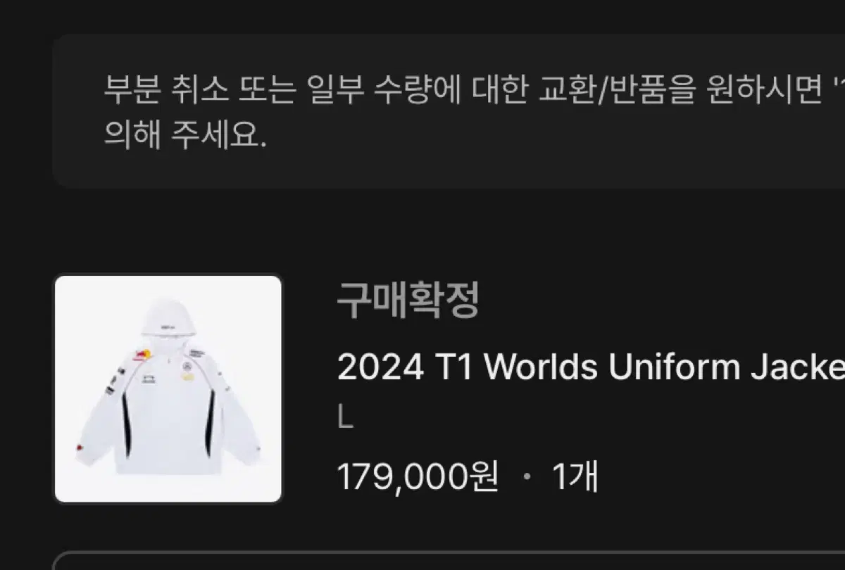 2024 티원 월즈 자켓 L