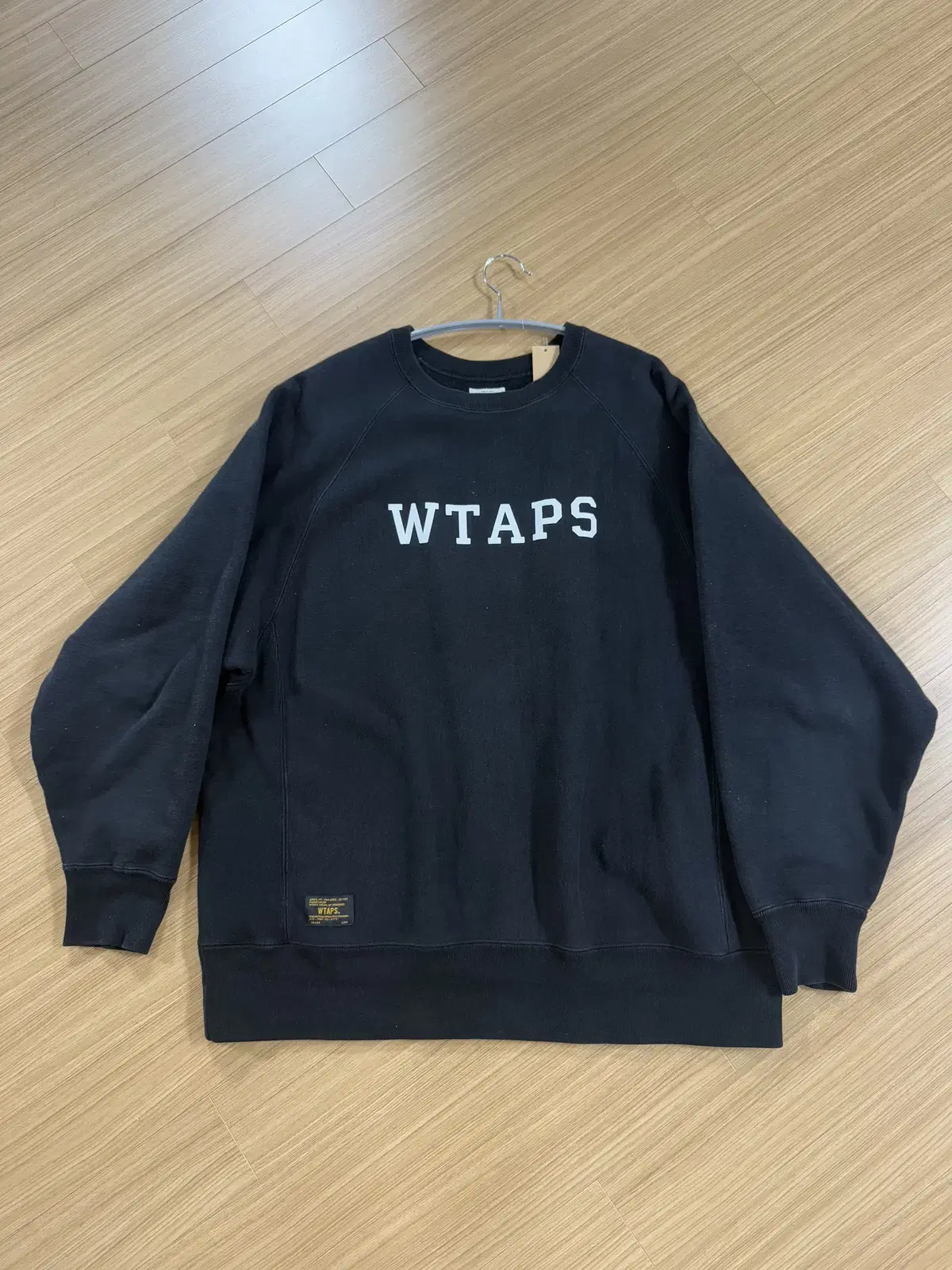 WTAPS 17ss 더블탭스 스웻셔츠 (블랙탭)