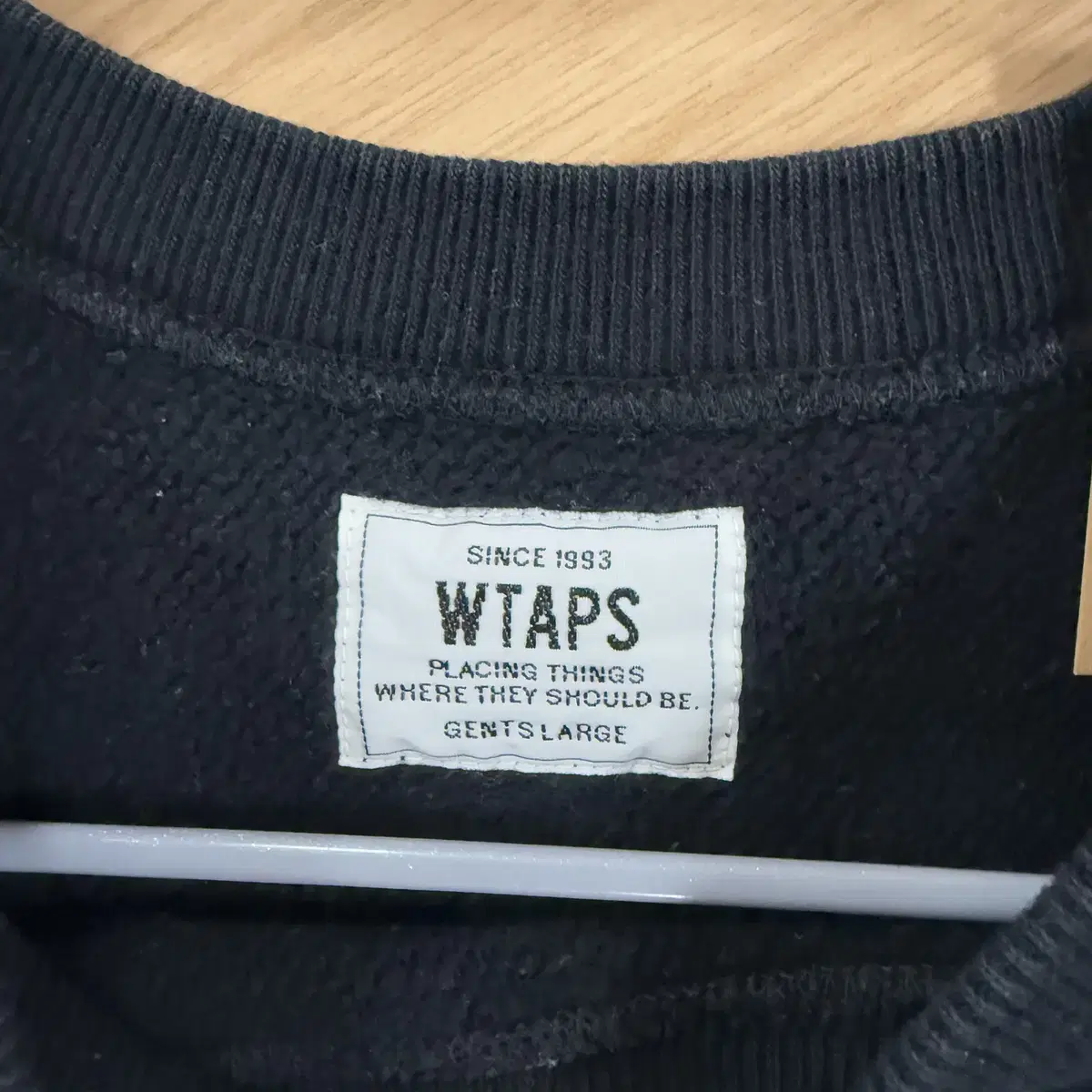 WTAPS 17ss 더블탭스 스웻셔츠 (블랙탭)