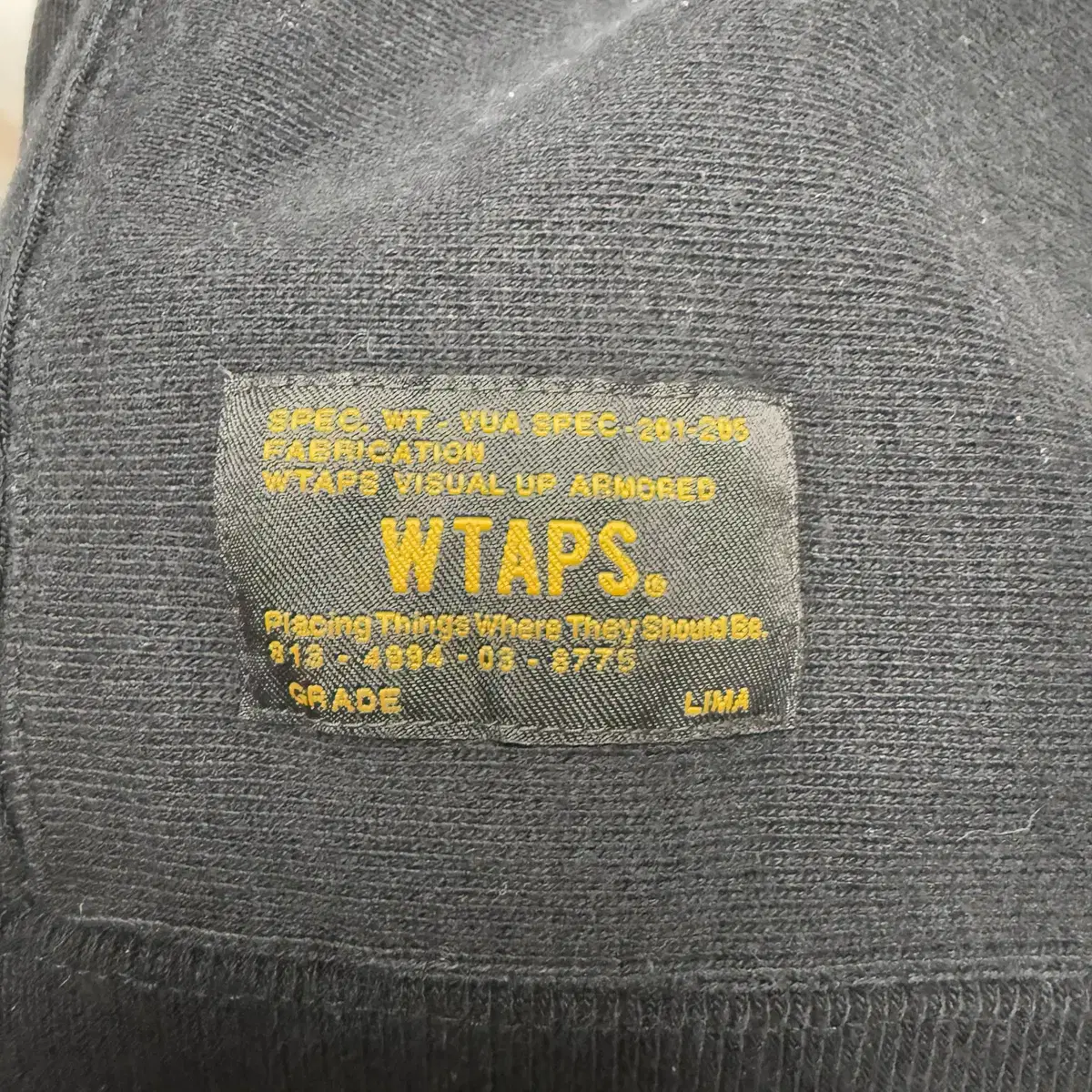 WTAPS 17ss 더블탭스 스웻셔츠 (블랙탭)