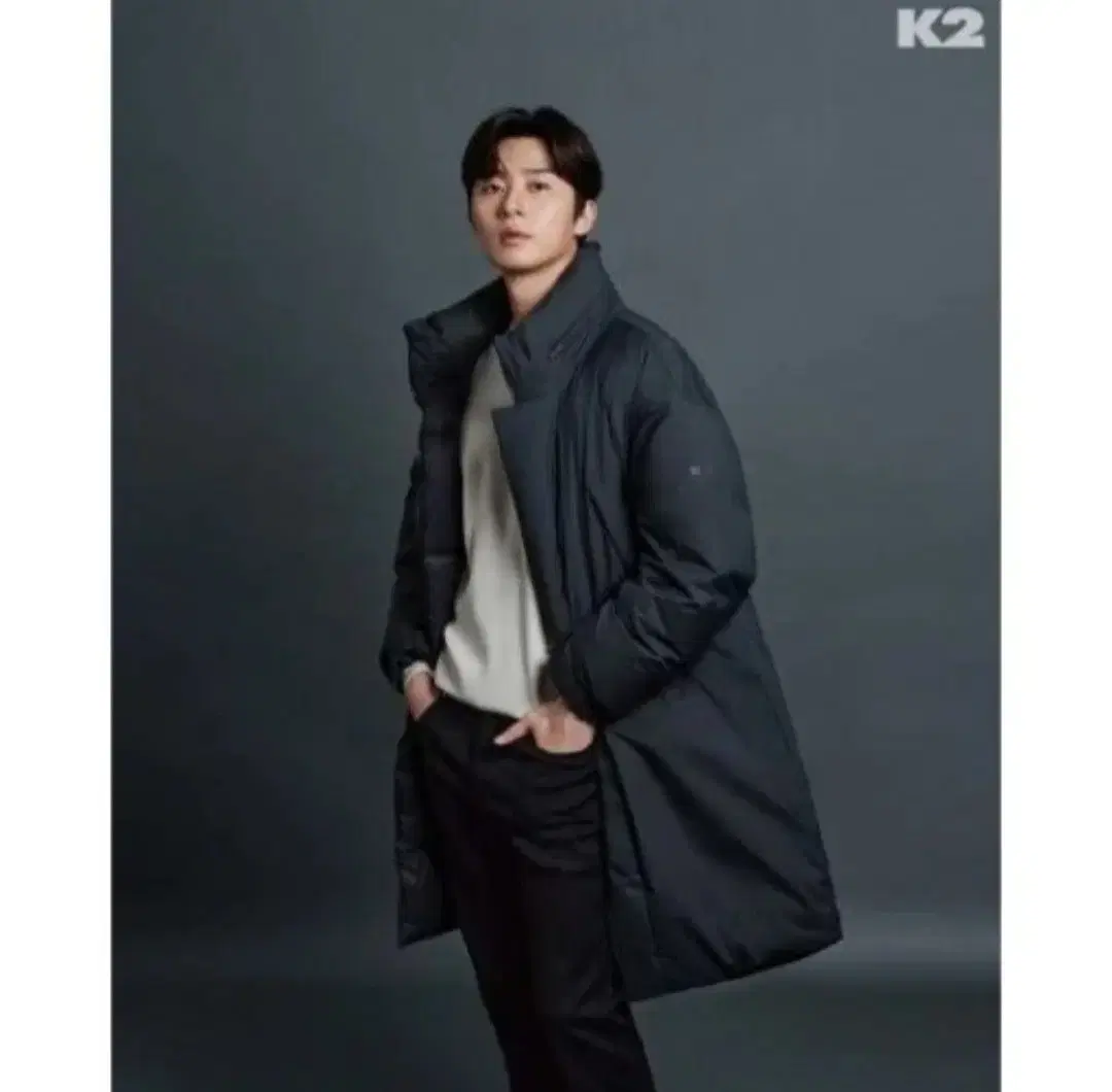 k2 박서준 덕다운 패딩(다크그레이)