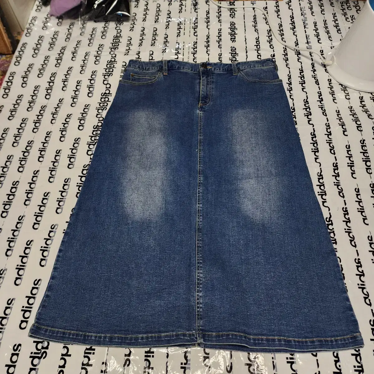 Japan Salvage Big Size Washed Denim Skirt 2XL