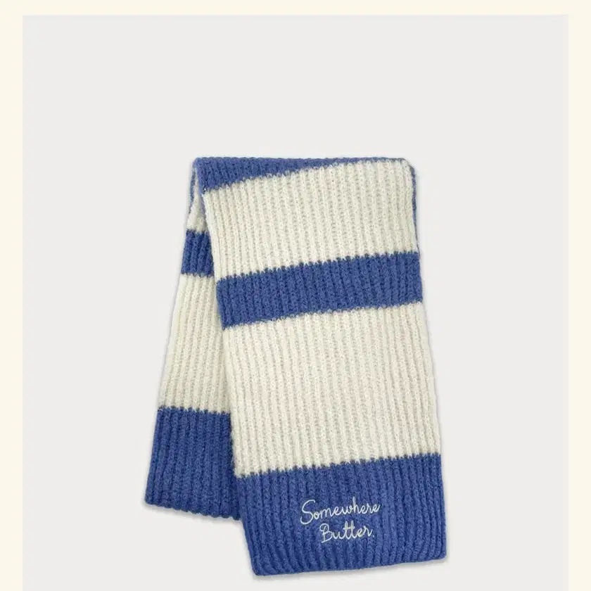 as new) Somewhereabouts Letter Stripe Muffler