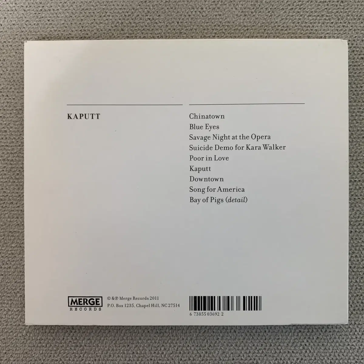 [CD] Destroyer - Kaputt