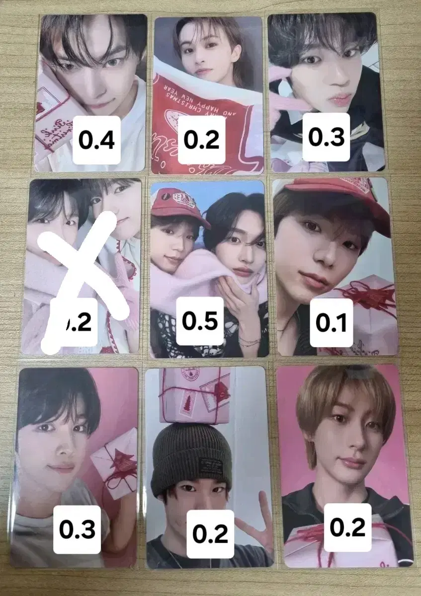 Pink Christmas Random Pack nct wish Dream Sunshine red velvet riize Photocard