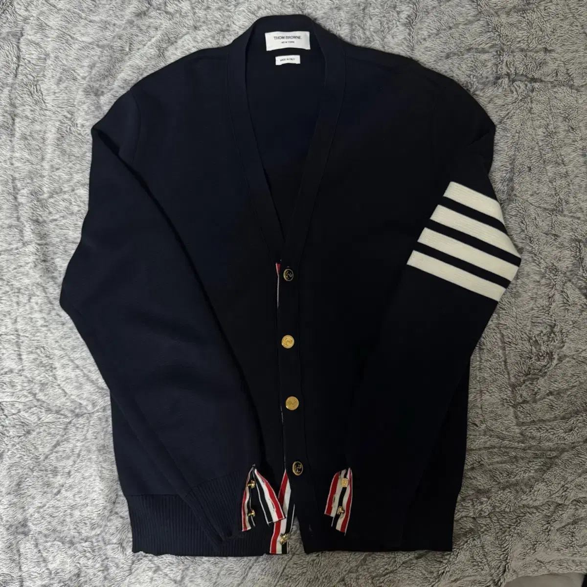 Thom Browne Milano Stitch Keum Cardigan Size 3