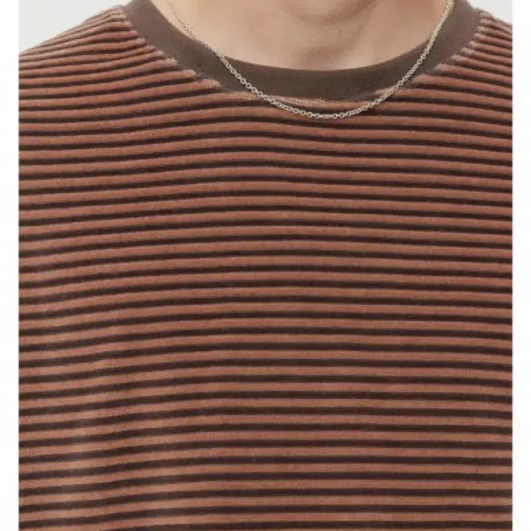 엠에프펜 mfpen striped velvet sweater