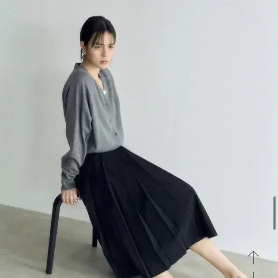 공드린 apollo skirt 플리츠 블랙스커트 베이지스커트