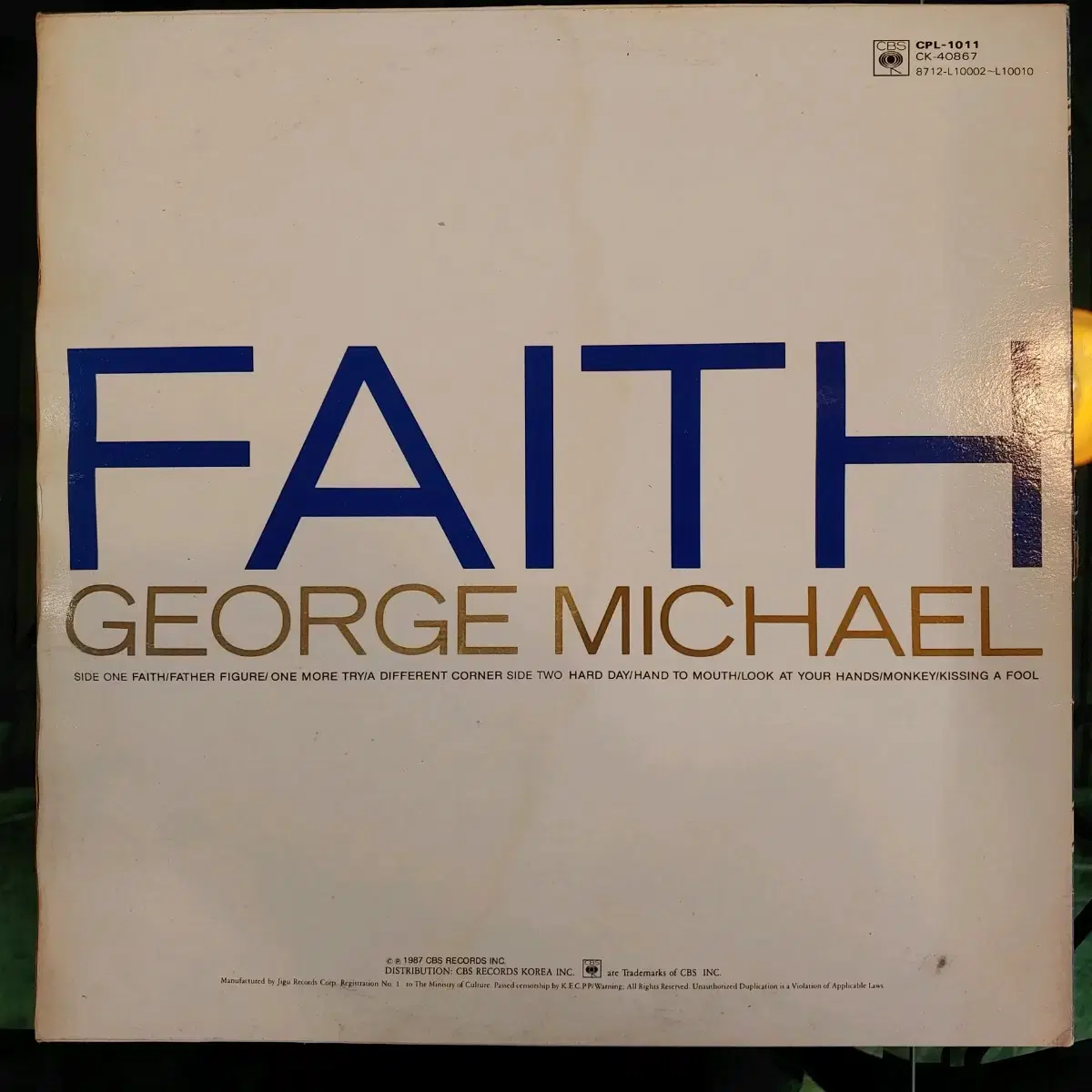 (LP) 조지 마이클 George Michael - Faith