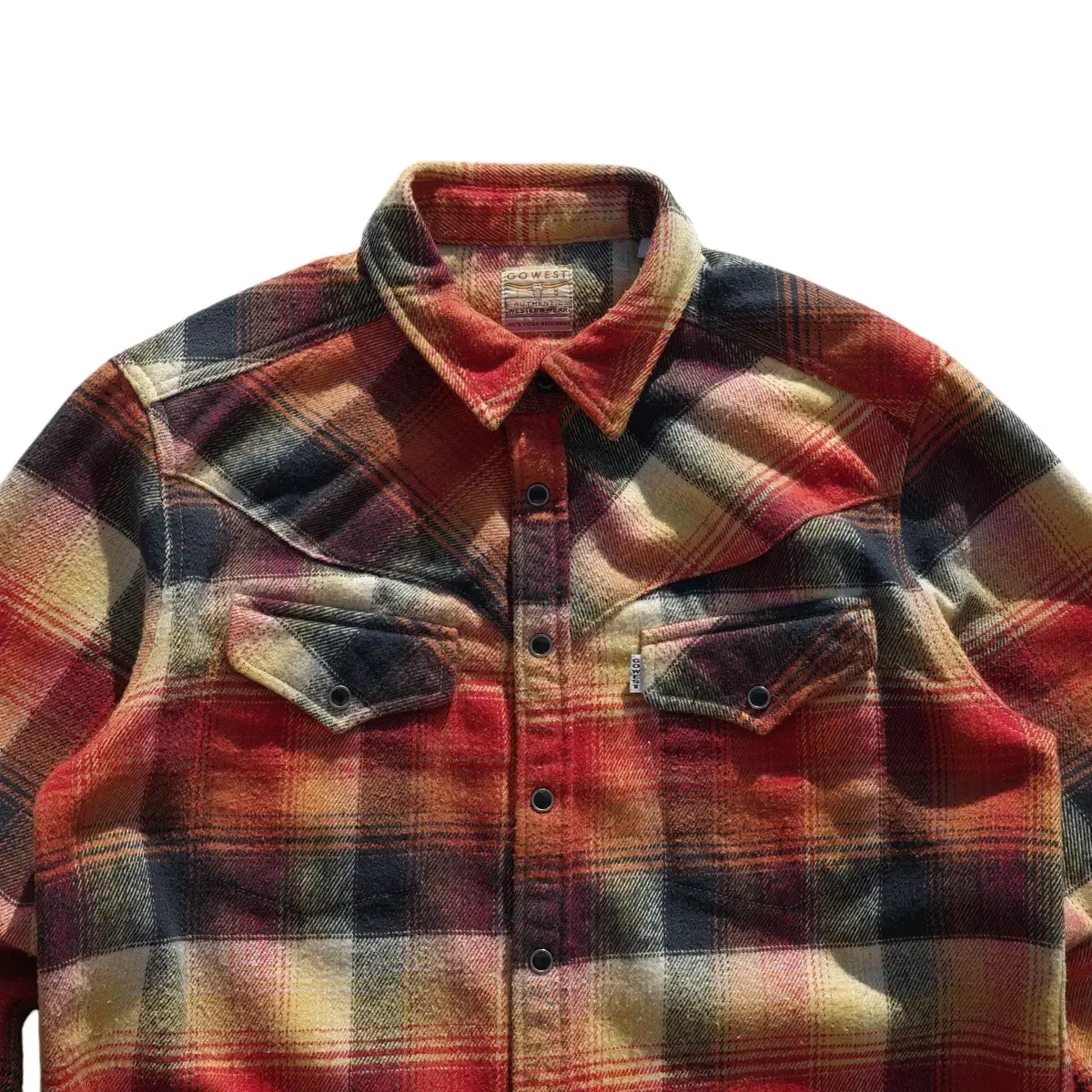 go west 40s lon horn label western shirt