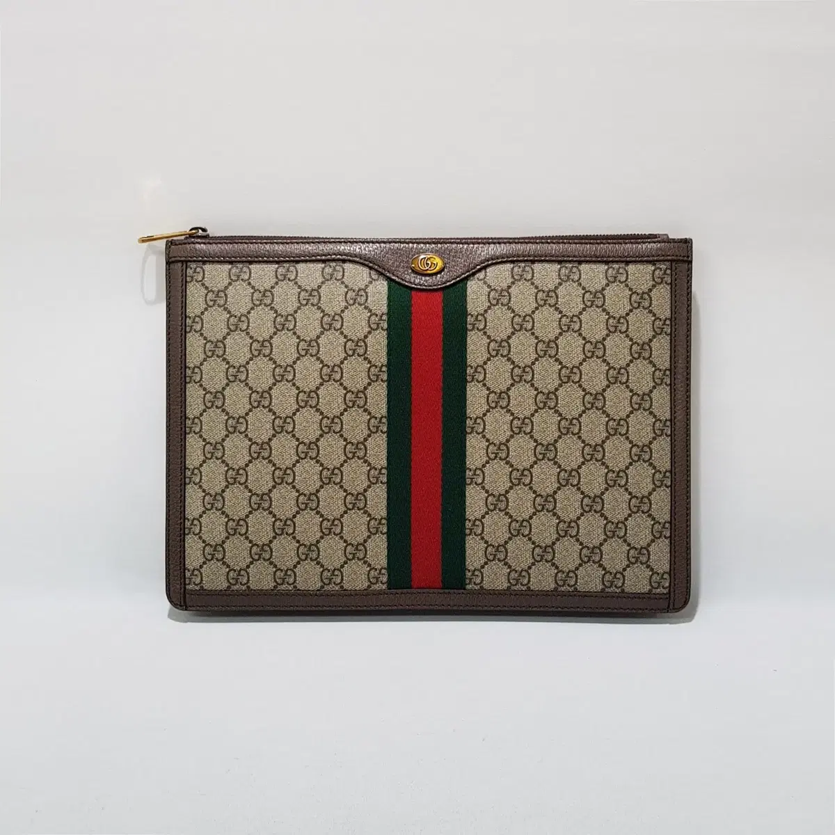 Genuine) Gucci GG Supreme Officine Portfolio Clutch Bag 523359