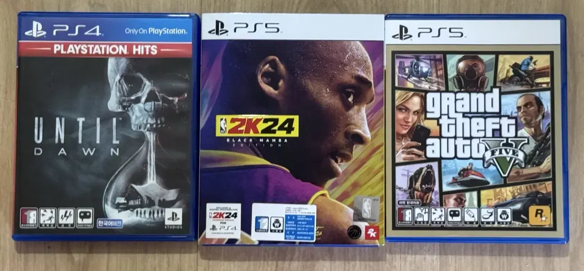 [중고] GTA5 + NBA2K24 + 언틸던 일괄판매