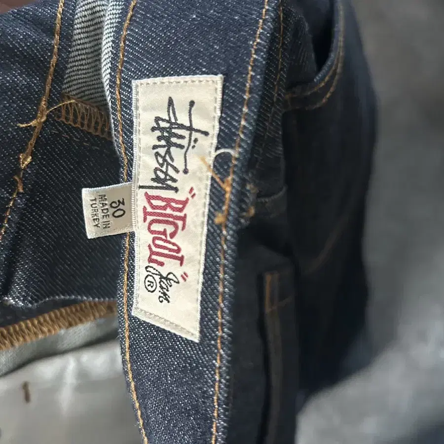 스투시 BIG OL' JEAN DENIM RINSED INDIGO 30