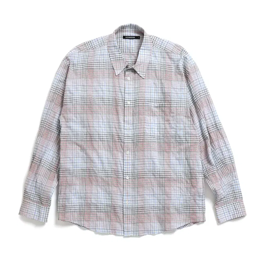 해칭룸  Classic Shirt Multi Check White