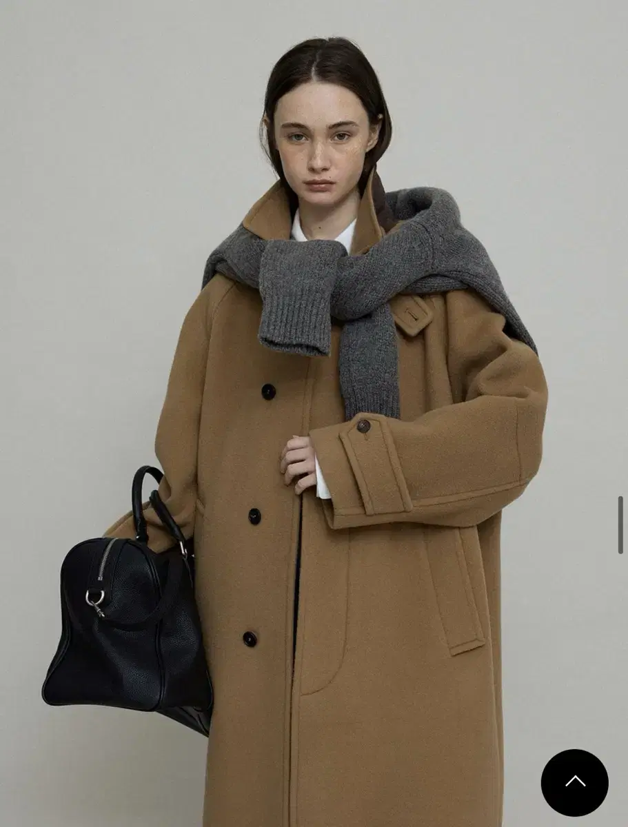 [로우 LEAU] Ness balmacaan coat_camel