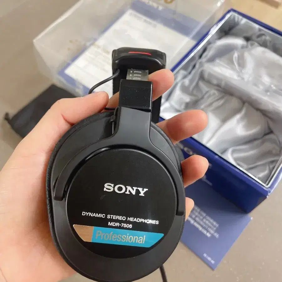 풀셋) 소니 MDR7506 모니터헤드셋 헤드폰 SONY