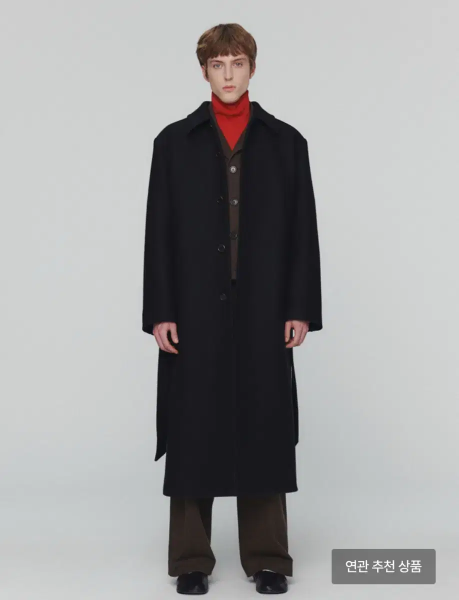 (M) 23FW Amamento Single-breasted Coat Black Rector Alterations