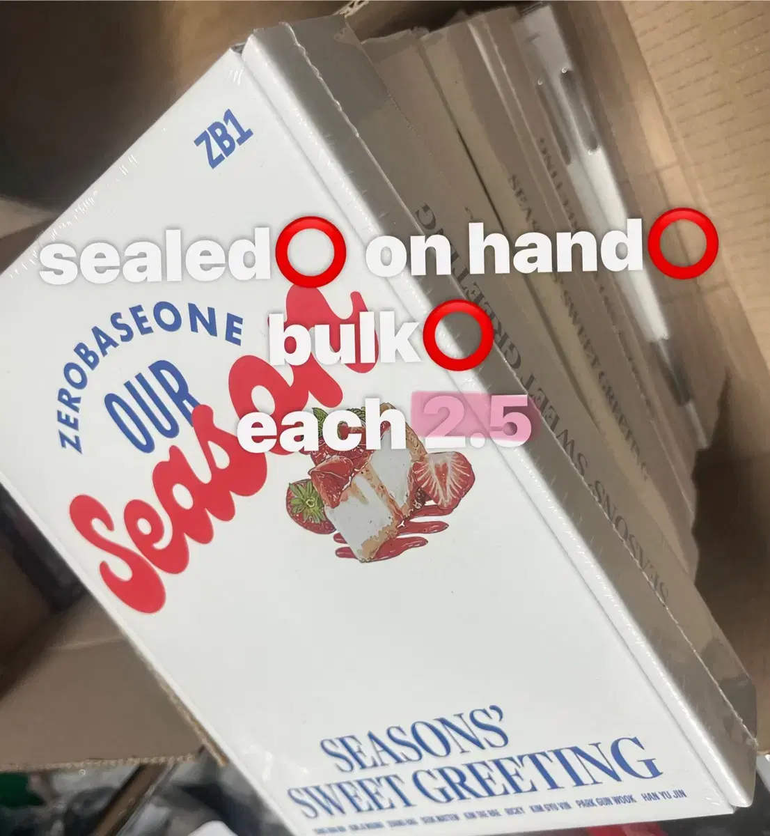 (Spot)ZB1 seasons greetings 2025 sealed season's greetings ZB1 SG