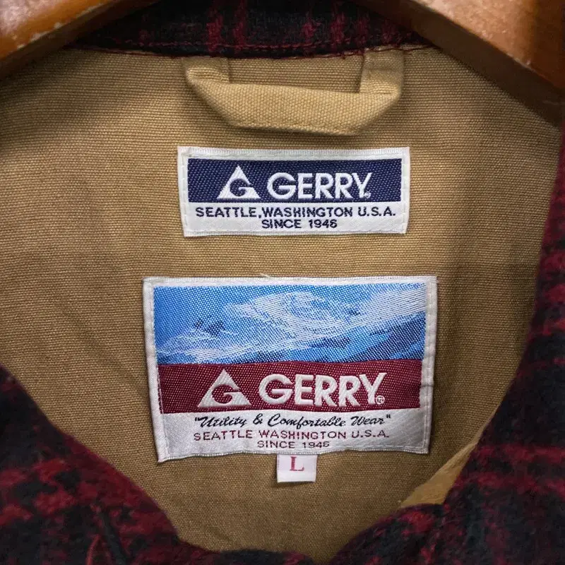 GERRY 일본 빈티지 캐쥬얼 오버핏 체크 자켓 105 K07533