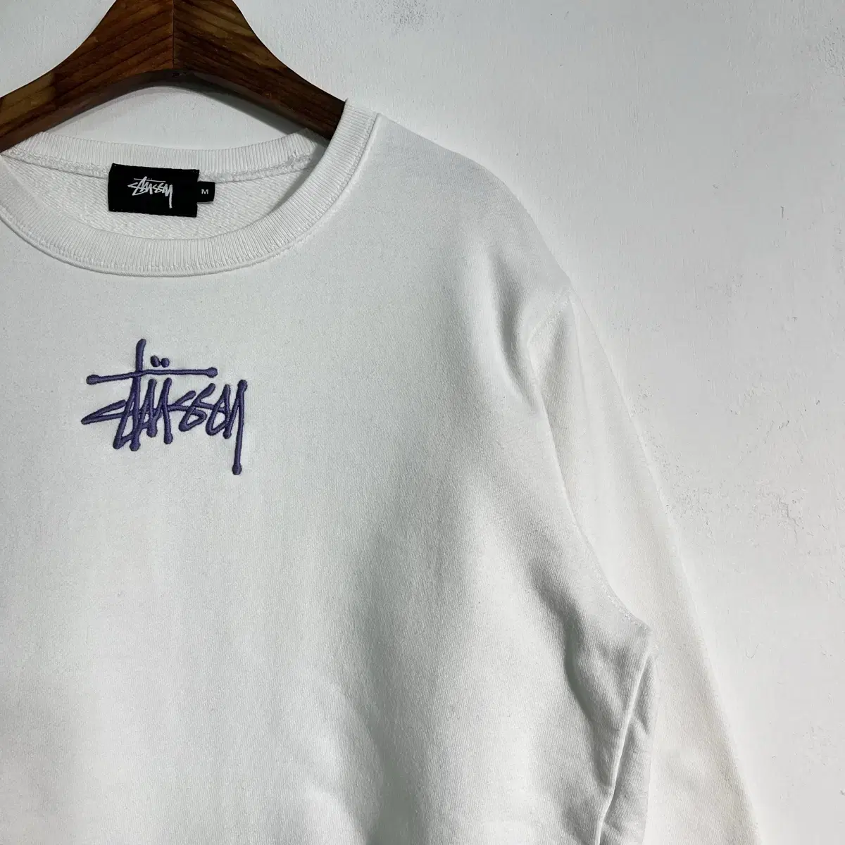 Stussy 스투시 로고 크롭 맨투맨