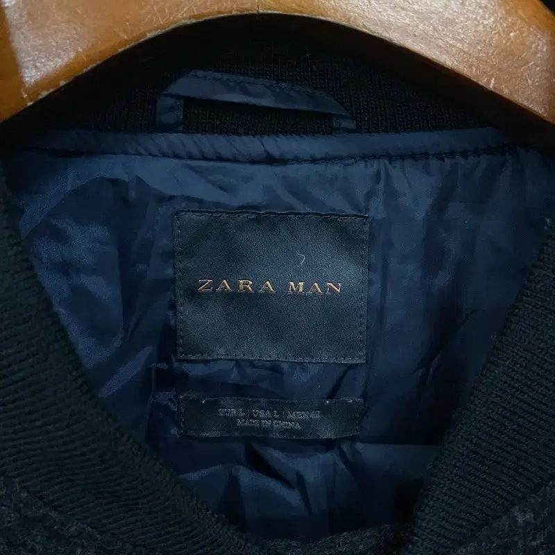 자라 ZARA 올드스쿨 모직 울 체크 자켓 100 K07539