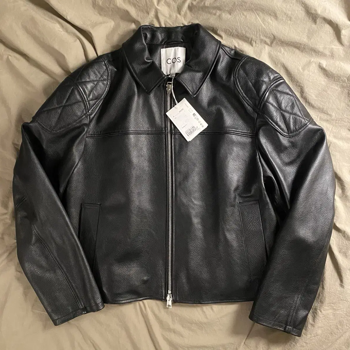 (COS) Men's Leather Jacket L New for sale