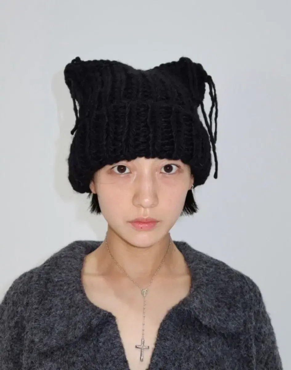 새상품) 플리즈프로젝트 비니 PUSSYCAT KNIT HAT