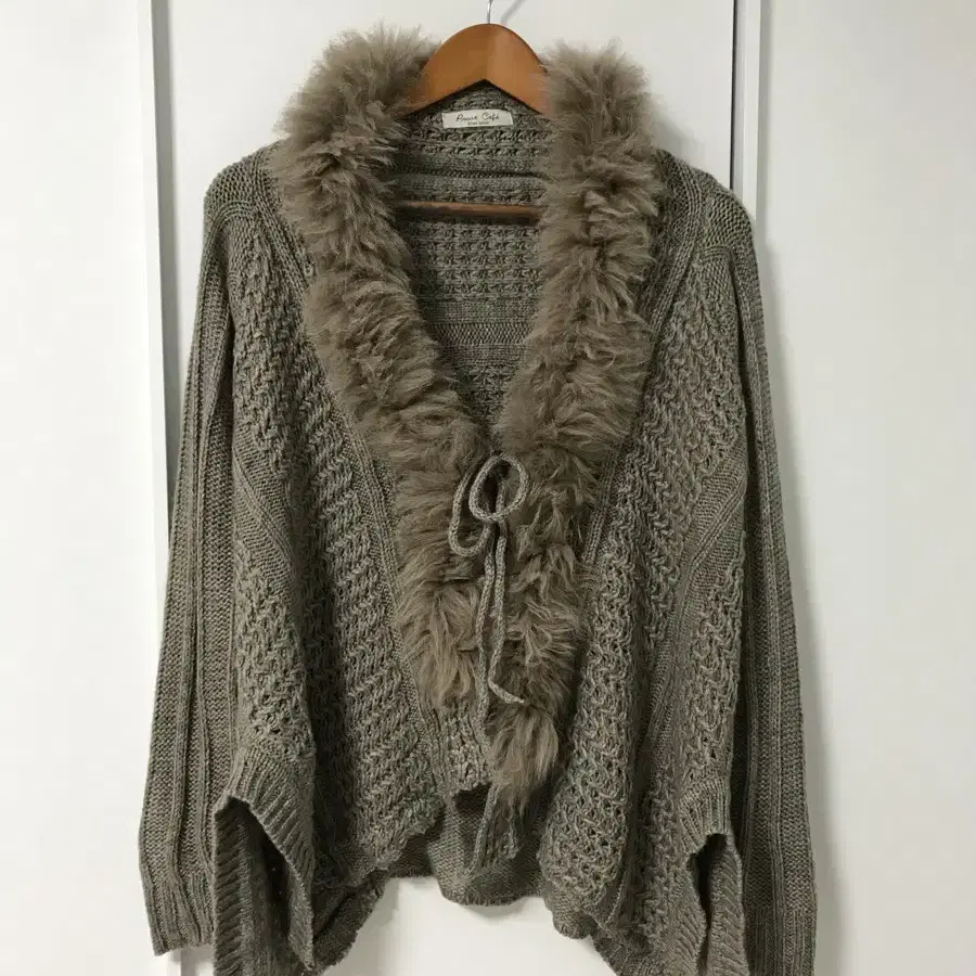 vintage fur cardigan