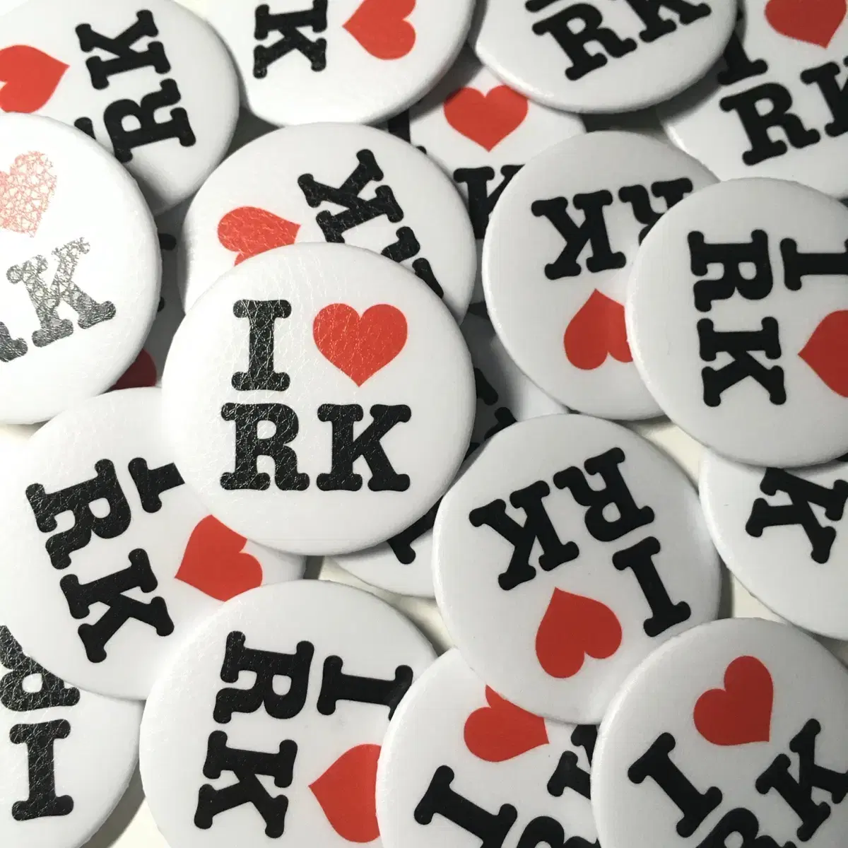 I love RK 핀버튼 핀뱃지 판매