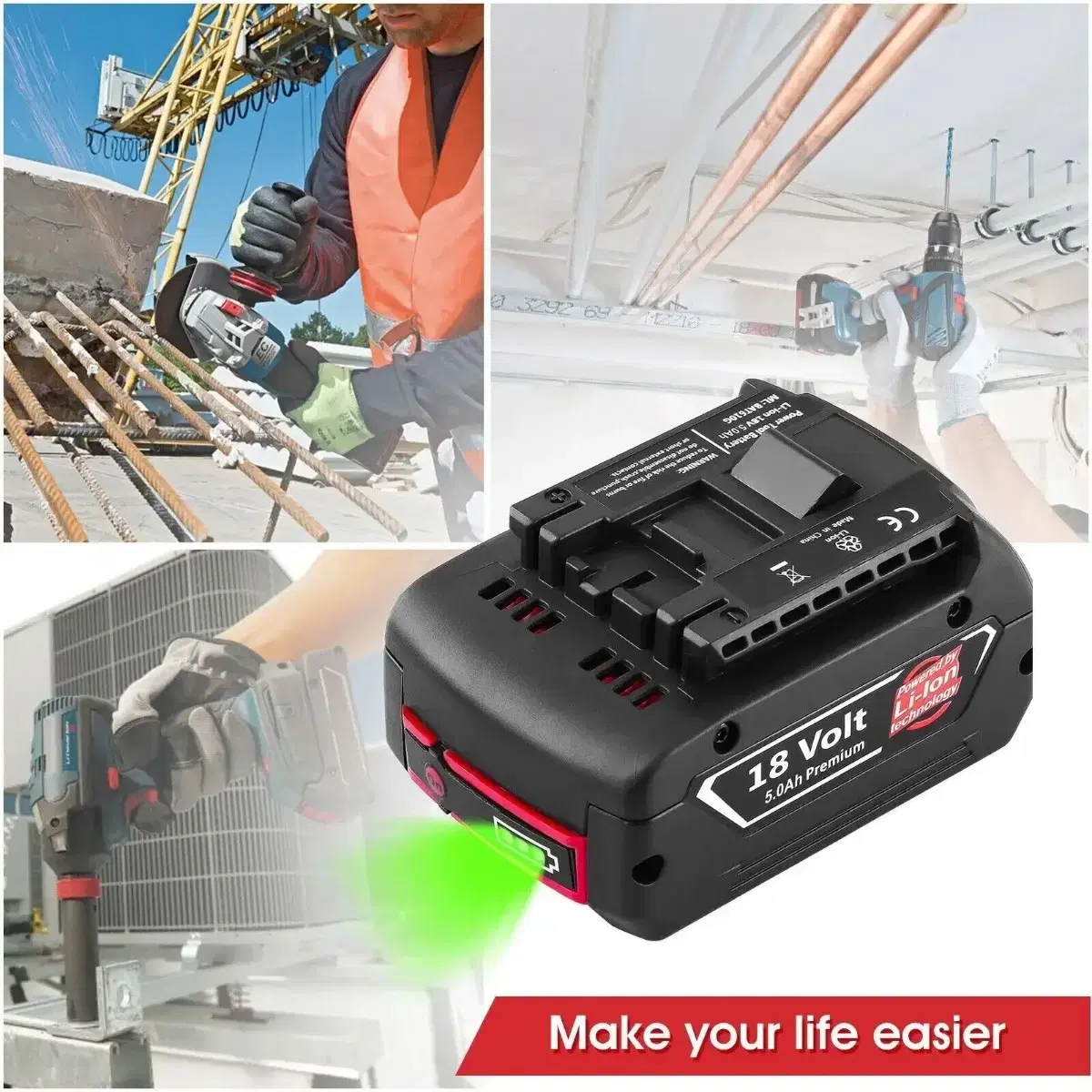 새제품 보쉬 BOSCH 18V 호환 배터리 10,000mah