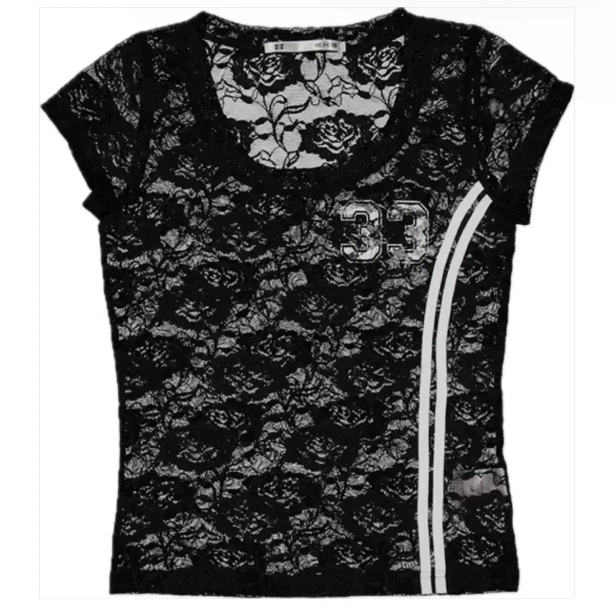 셋업이엑스이 33 LACE TOP (BLACK)