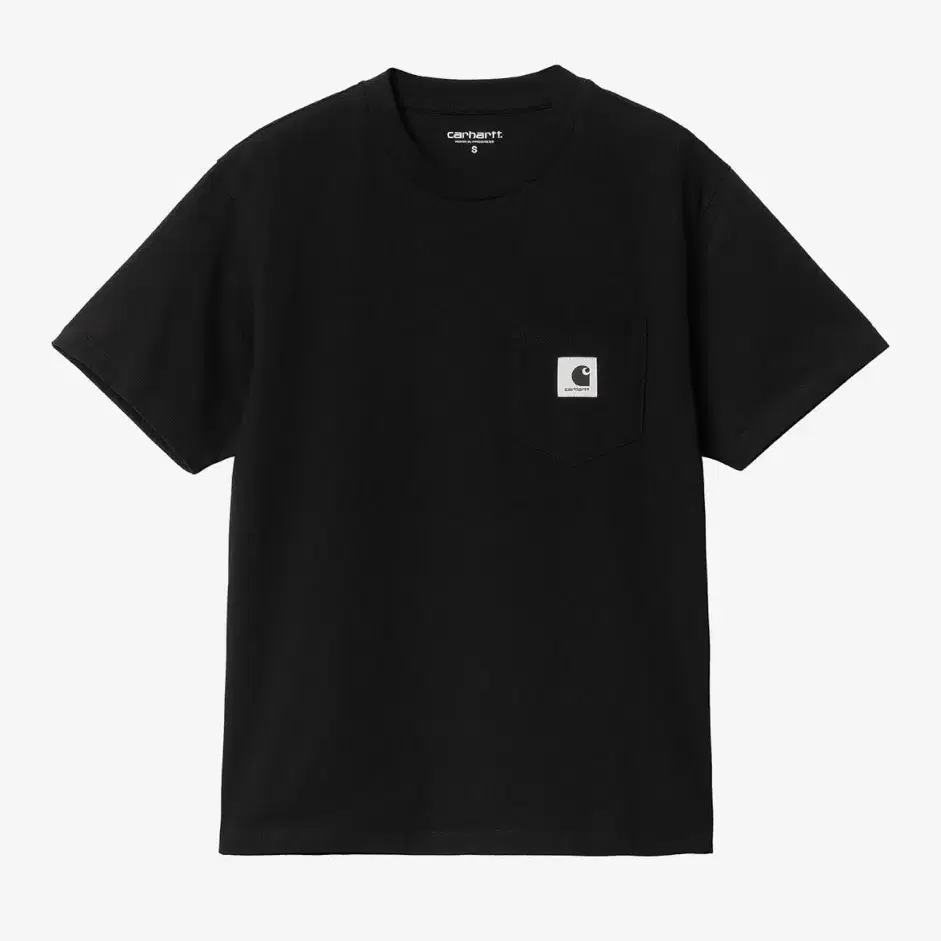 [칼하트WIP] W S/S POCKET T-SHIRT BLACK 여성 반