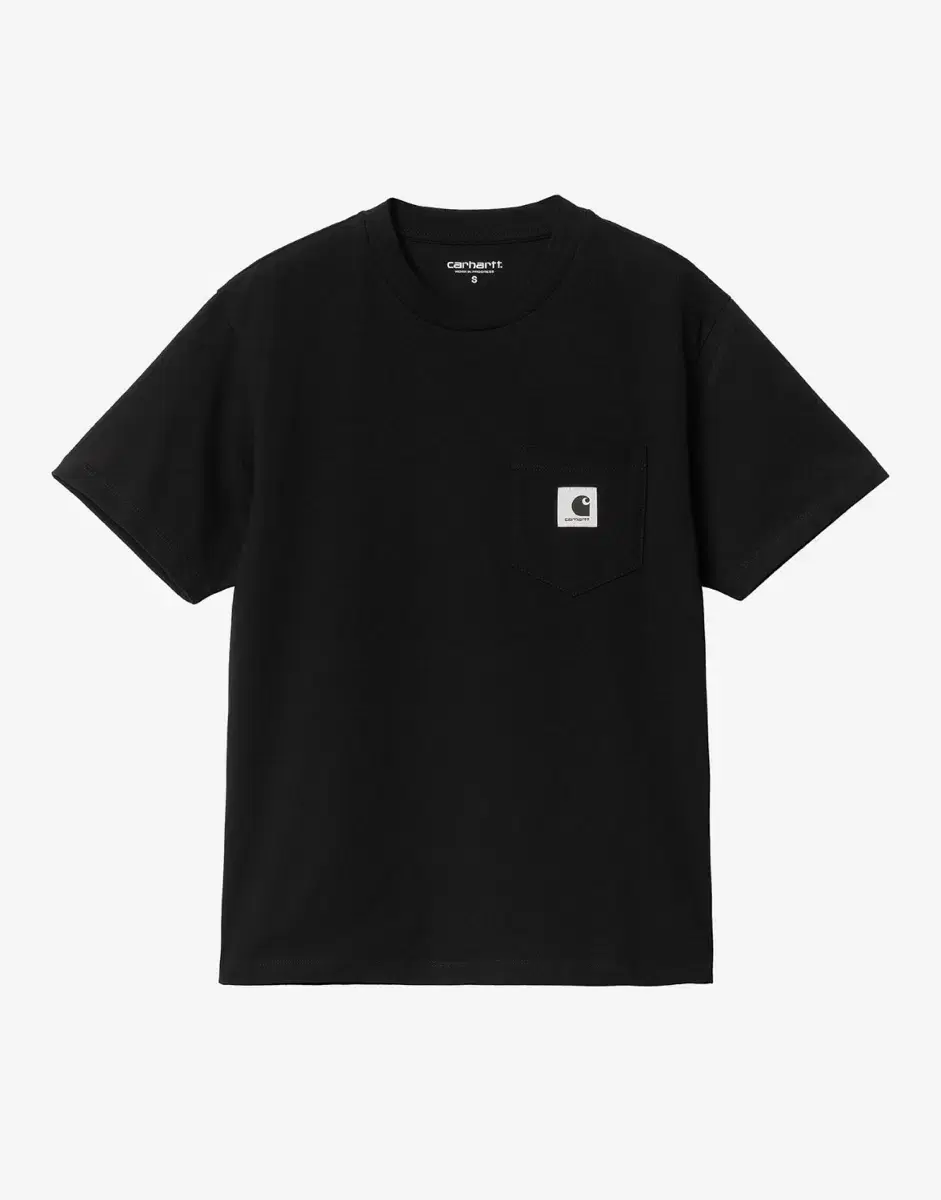 [칼하트WIP] W S/S POCKET T-SHIRT BLACK 여성 반