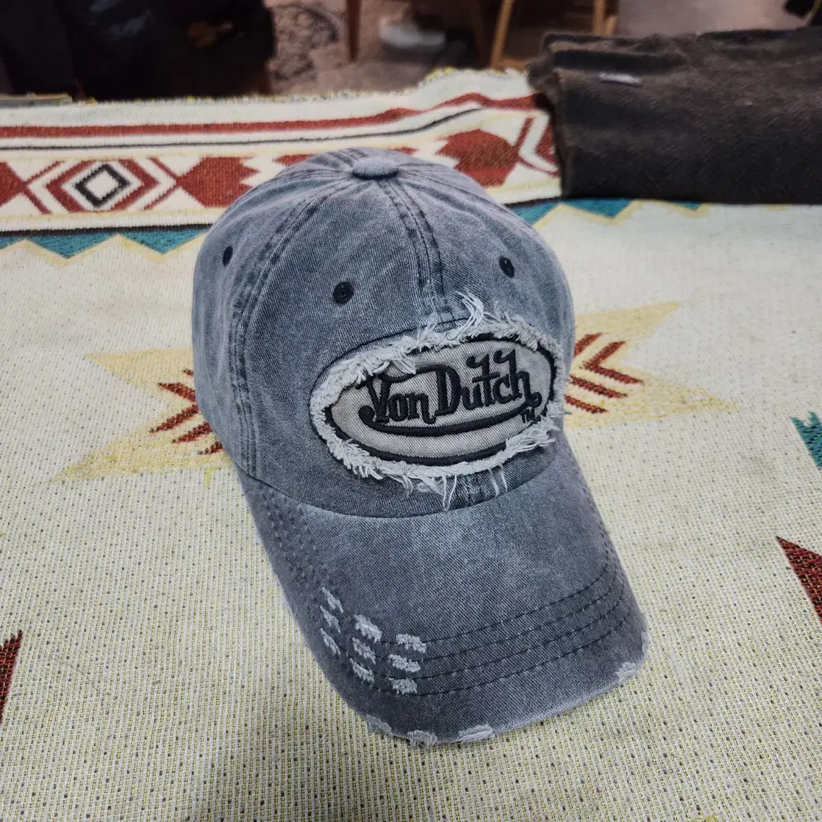 Von dutch 본더치 그레이진 y2k 볼캡 모자