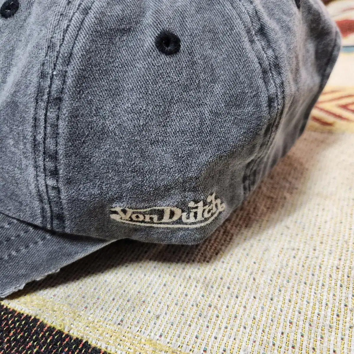 Von dutch 본더치 그레이진 y2k 볼캡 모자