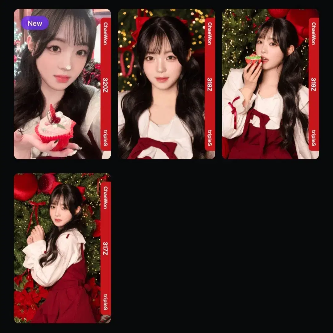 Triples chaewon sells Christmas objects