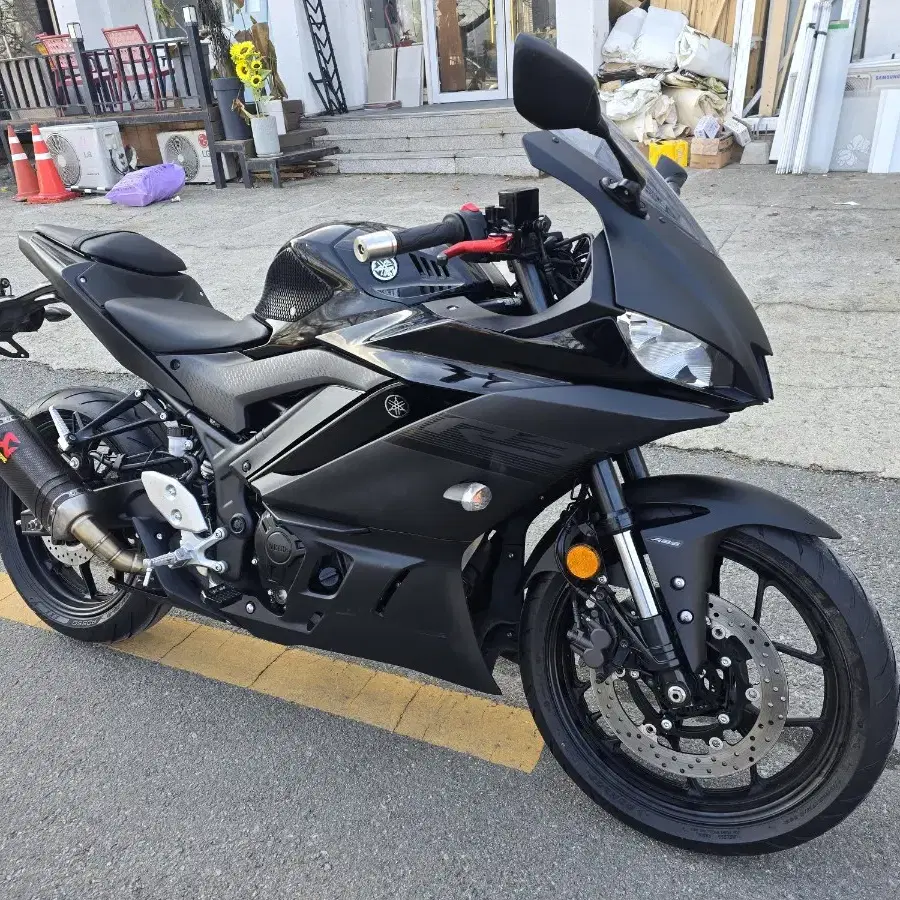 2020년식 야마하 yzfr3 로우 킬로수신차 컨디션 아크라포빅 구변