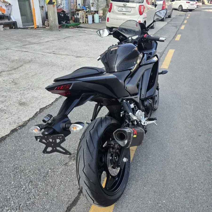 2020년식 야마하 yzfr3 로우 킬로수신차 컨디션 아크라포빅 구변