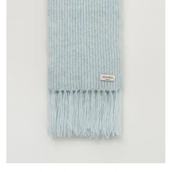 윤슬샵 melange alpaca muffler(iceblue)