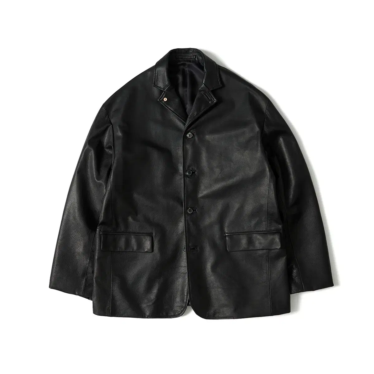 (급처)YOKO SAKAMOTO, LEATHER JACKET black