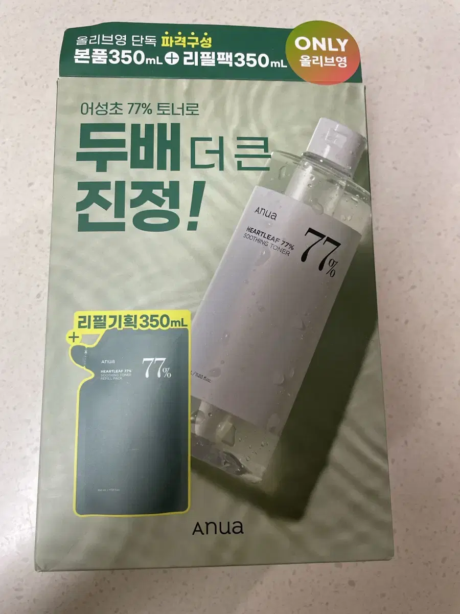 아누아 어성초 토너 350ml+350ml 깐달걀 토너